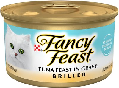Fancy Feast Grilled Tuna Feast in Gravy Canned Cat Food, slide 1 of 1