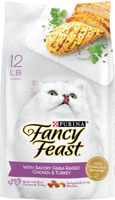 6. Fancy Feast Gourmet Savory Chicken & Turkey Dry Cat Food