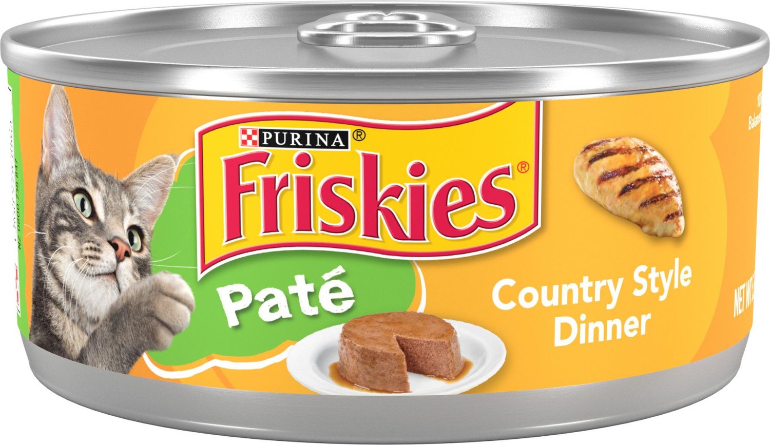 FRISKIES Pate Country Style Dinner Canned Cat Food, 5.5oz, case of 24