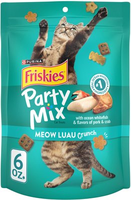 Friskies Party Mix Crunch Meow Luau Cat Treats, slide 1 of 1