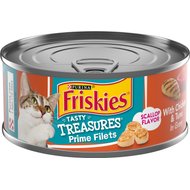 Friskies Tasty Treasures Chicken, Tuna & Scallop Flavor in Gravy Canned Cat Food