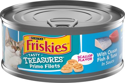 Friskies Tasty Treasures With Ocean Fish & Tuna &Scallop Flavor Wet Cat Food, slide 1 of 1