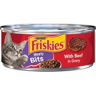 Friskies Meaty Bits with Beef in Gravy Canned Cat Food