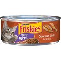 Friskies Meaty Bits Gourmet Grill Canned Cat Food, 5.5-oz, case of 24