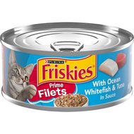 Friskies Prime Filets with Ocean Whitefish & Tuna in Sauce Canned Cat Food