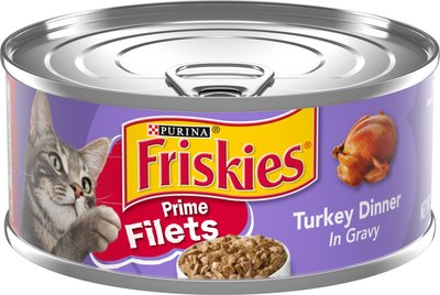 Friskies Prime Filets Turkey Dinner in Gravy Canned Cat Food, slide 1 of 1