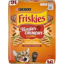 Friskies Tender & Crunchy Combo Dry Cat Food, 16-lb bag