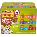 Friskies Gravy Sensations Farm & Fish Variety Cat Food, 3-oz pouches, case of 24