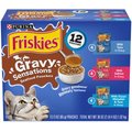 Friskies Gravy Sensations Seafood Favorites Wet Cat Food Pouches, 3-oz pouch, case of 12