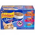 Friskies Prime Filets Seafood Favorites Variety Pack Canned Cat Food, 5.5-oz, case of 24