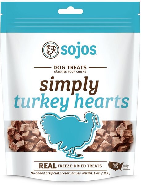 Sojos Simply Turkey Freeze-Dried Dog Treats, 4-oz bag slide 1 of 9