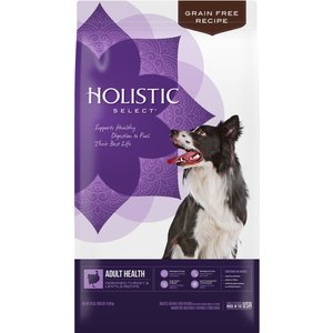 Holistic Select Adult Health Grain-Free Deboned Turkey & Lentils Recipe Dry Dog Food, 24-lb bag