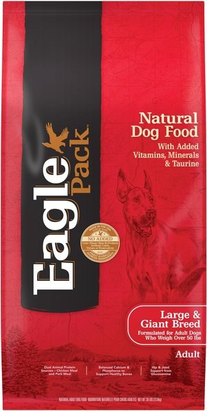 Eagle Pack Chicken & Pork Large Breed Adult Dry Dog Food, 30-lb bag slide 1 of 9