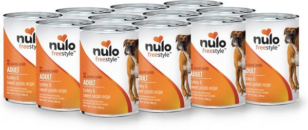 Nulo Freestyle Turkey & Sweet Potato Recipe Grain-Free Canned Dog Food, 13-oz, case of 12 slide 1 of 5