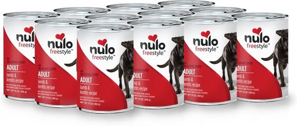 Nulo Freestyle Lamb & Lentils Recipe Grain-Free Canned Dog Food, 13-oz, case of 12 slide 1 of 4