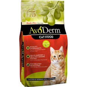 AvoDerm Natural Chicken & Herring Meal Formula Adult Dry Cat Food, 6-lb bag