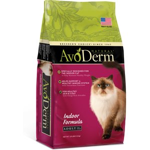 AvoDerm Natural Indoor Formula Adult Dry Cat Food, 3.5-lb bag