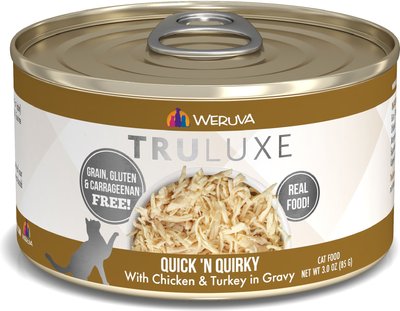 Weruva Truluxe Quick 'N Quirky with Chicken & Turkey in Gravy Grain-Free Canned Cat Food, slide 1 of 1