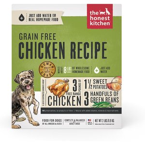 The Honest Kitchen Chicken Recipe Grain-Free Dehydrated Dog Food, 2-lb box