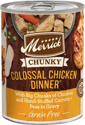 Merrick Chunky Grain-Free Colossal Chicken Dinner Canned Dog Food, slide 1 of 1