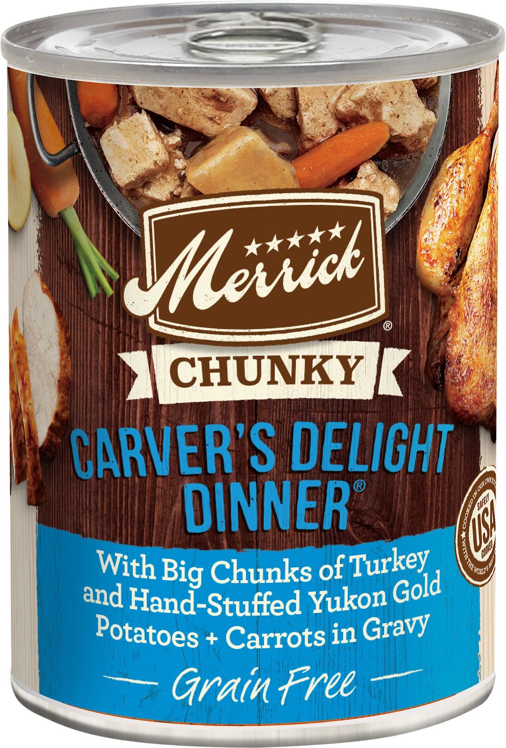 Merrick Chunky Grain Free Wet Dog Food Carvers Delight