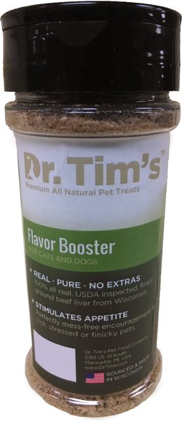 Dr. Tim's Flavor Booster Genuine Freeze-Dried Dog & Cat Food Topper, 3-oz bottle slide 1 of 4