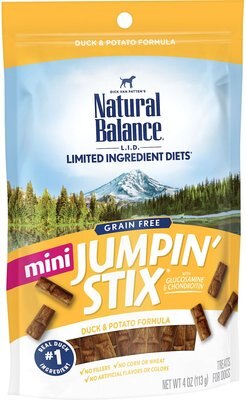 Natural Balance Limited Ingredient Diets Mini Jumpin’ Stix Duck & Potato Formula Dog Treats, slide 1 of 1