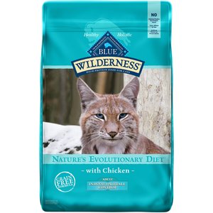 Blue Buffalo Wilderness Chicken Recipe Indoor Hairball Control Grain-Free Dry Cat Food, 11-lb bag