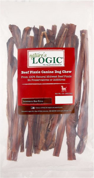 Nature's Logic Beef Pizzle Dog Treats, 1-lb bag slide 1 of 7