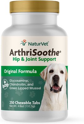 NaturVet ArthiSoothe Chewable Tablets Joint Supplement for Dogs, slide 1 of 1