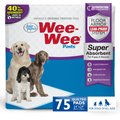 Wee-Wee Pads Unscented Super Absorbent Adult Dog Pee Pads, 24x24-in, 75 count