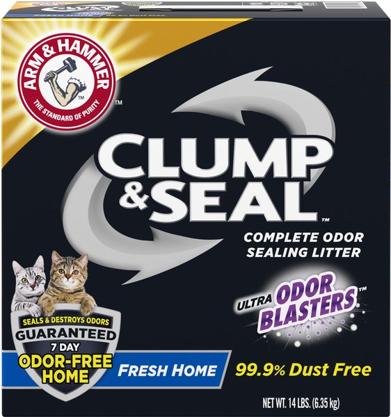Arm & Hammer Litter Clump & Seal Scented Clumping Clay Cat Litter, 14-lb box slide 1 of 8
