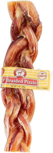 Smokehouse USA 9" Braided Pizzle Sticks Dog Treats, 9-in chew, 1 count slide 1 of 6