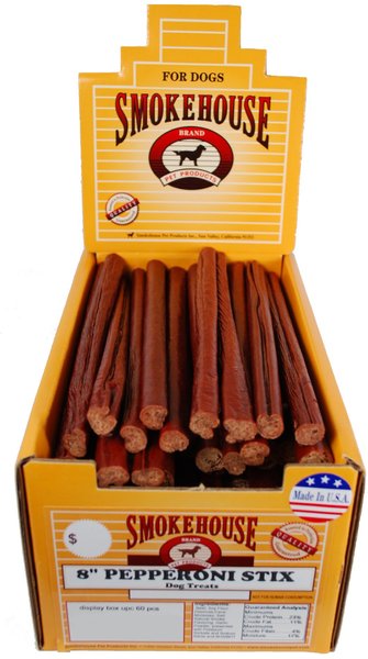 Smokehouse USA 8" Pepperoni Stix Dog Treats, Case of 60 slide 1 of 5