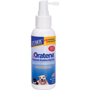 Oratene Enzymatic Brushless Oral Care Dog & Cat Breath Freshener, 4-oz bottle
