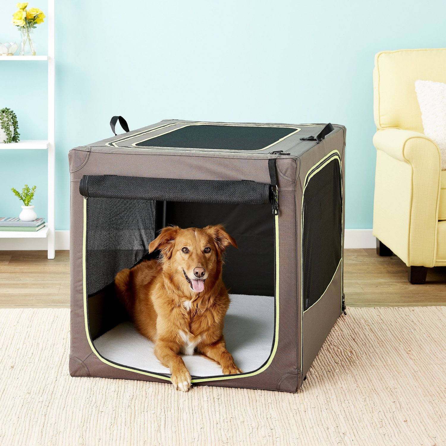 fabric dog crate