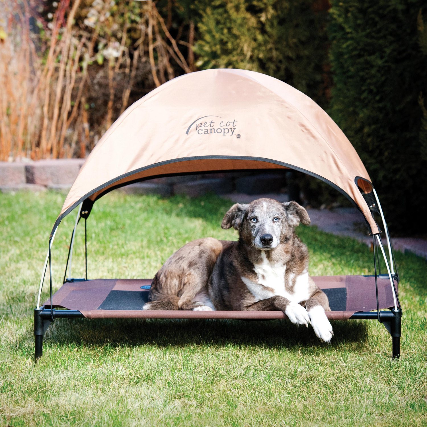 K&H Pet Products Cot Canopy for Elevated Dog Bed, Tan