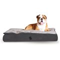 K&H Pet Products Feather-Top Orthopedic Pillow Dog Bed, Charcoal, Jumbo