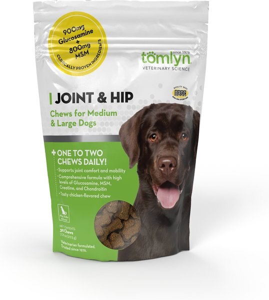 Tomlyn Joint & Hip Chicken Flavored Soft Chews Joint Supplement for Medium & Large Dogs, 30 count slide 1 of 4