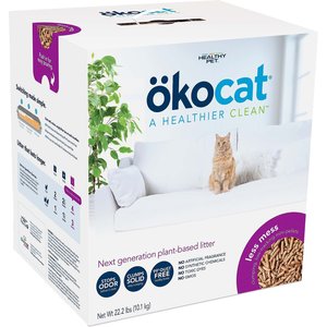 Okocat Mini Pellets Unscented Clumping Wood Cat Litter, 22.2-lb box