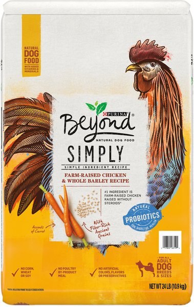 Purina Beyond Simple Ingredient Farm Raised Chicken & Whole Barley Recipe Natural Dry Dog Food, 24-lb bag slide 1 of 9