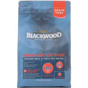 Blackwood Chicken Meal & Field Pea Recipe Grain-Free Dry Cat Food, 4-lb bag