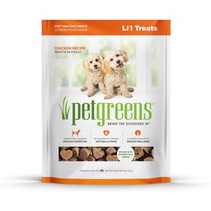 Pet Greens Roasted Chicken Semi-Moist Li'l Dog Treats, 6-oz bag