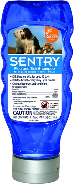 Sentry Flea & Tick Tropical Breeze Shampoo for Dogs, 18-oz bottle slide 1 of 4