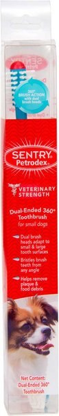 Sentry Petrodex Advanced Dental Care Dual Ended 360 Small Dog Toothbrush slide 1 of 4