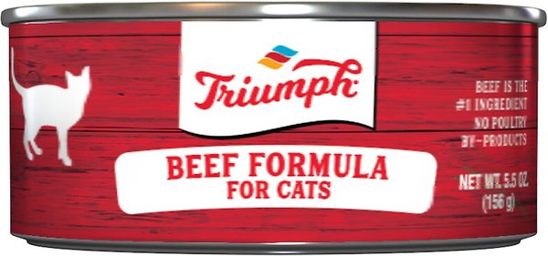 Triumph Beef Formula Canned Cat Food, 5.5-oz, case of 24 slide 1 of 5