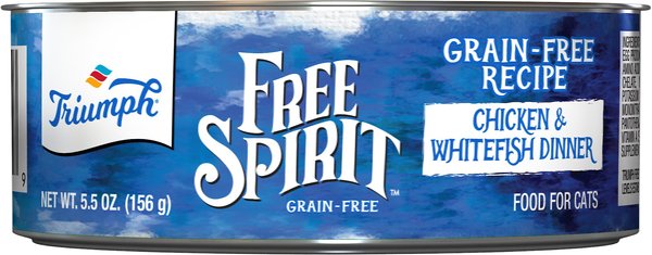 Triumph Grain-Free Chicken & Whitefish Dinner Canned Cat Food, 5.5-oz, case of 24 slide 1 of 1