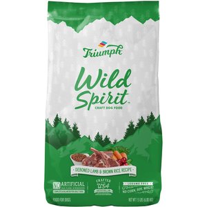 Triumph Wild Spirit Deboned Lamb & Brown Rice Recipe Dry Dog Food, 15-lb bag