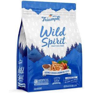 Triumph Wild Spirit Deboned Chicken & Brown Rice Recipe Dry Dog Food, 3.5-lb bag