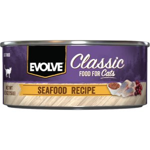 Evolve Classic Seafood Recipe Canned Cat Food, 5.5-oz, case of 24
